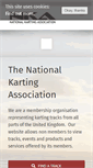 Mobile Screenshot of nationalkarting.co.uk
